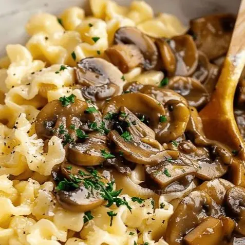 German Spaetzle with Mushroom Sauce - Monday